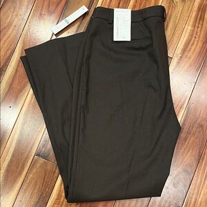 Coldwater Creek natural fit brown bootcut trouser pants - size 14 - NWT